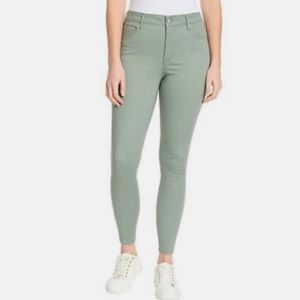 NEW! Jessica Simpson Pants High Rise Skinny Stretch Cropped Ankle Olive Size 6